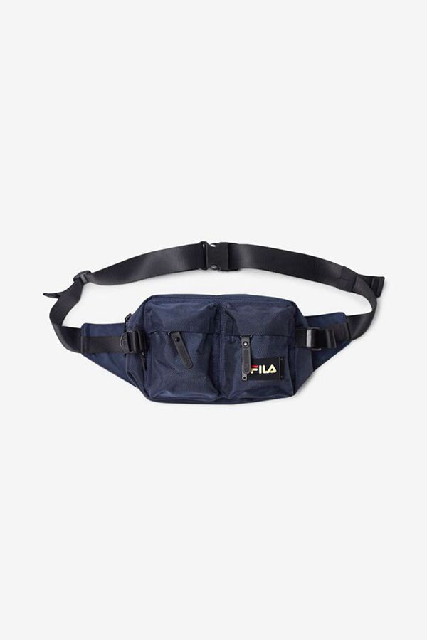 Bolsa De Cintura Fila Azul Marinho - Fila Slinger Waist Pack Portugal Online,DLVH-96413